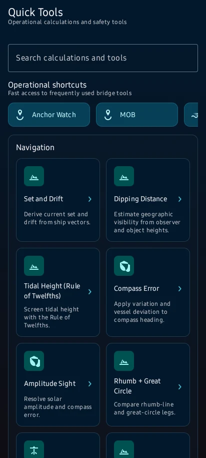 Run a quick bridge calculation: Tools → Quick Calculations → choose the calculator that matches the bridge task.