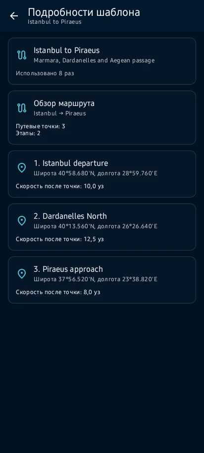 Планирование и контроль рейса
