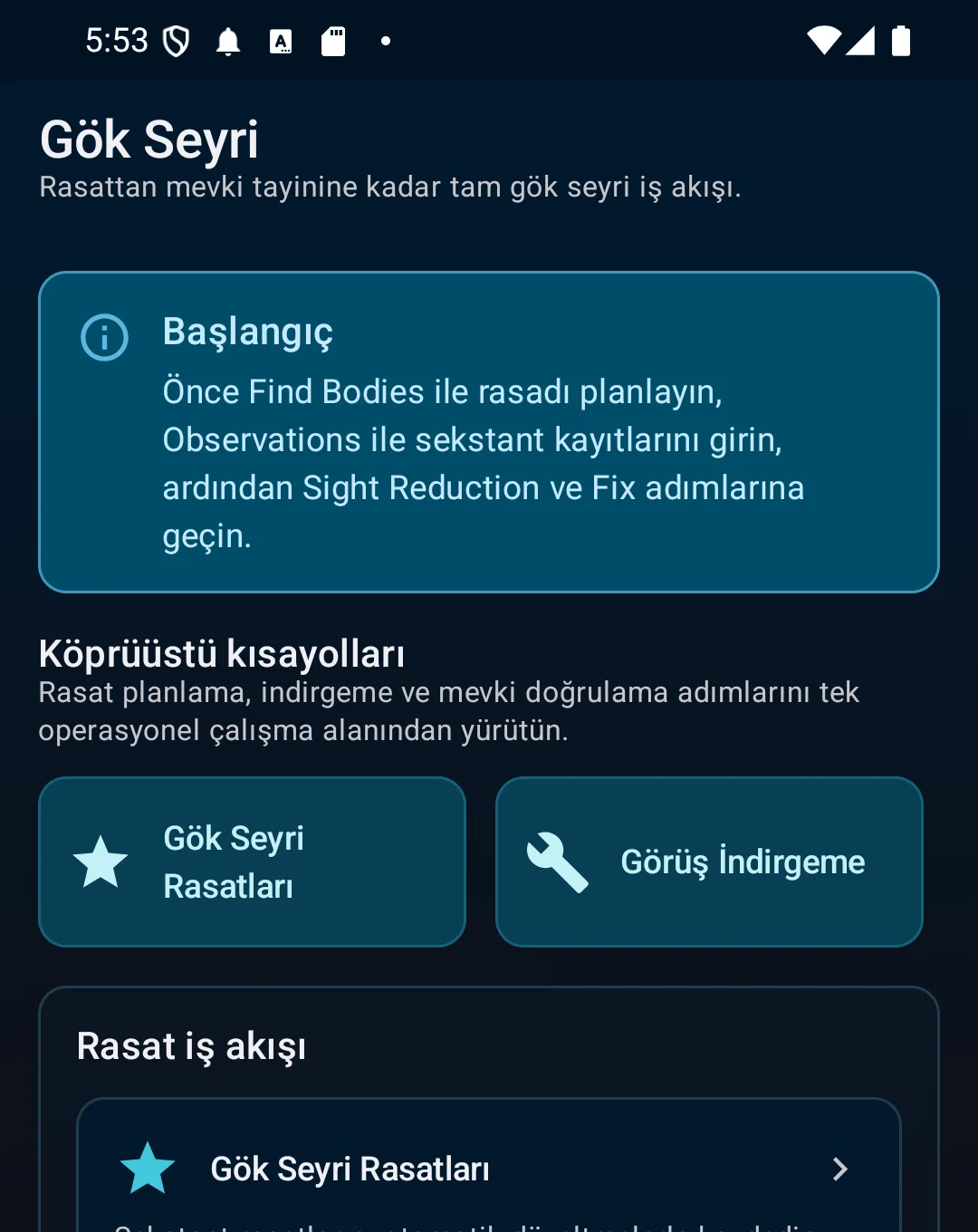 Hızlı köprüüstü hesabı yapın