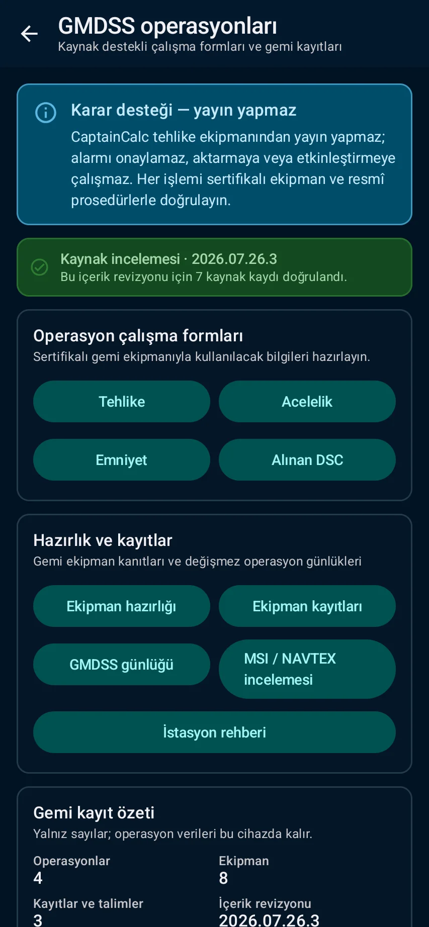 GMDSS hazırlığını yapın — 1