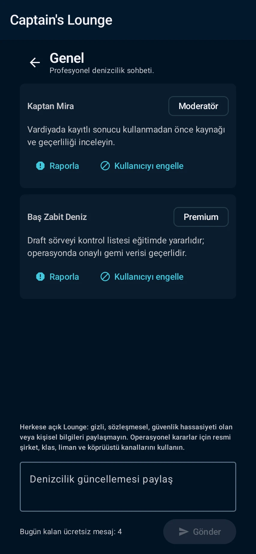 Sınırları içinde kullanın — 1
