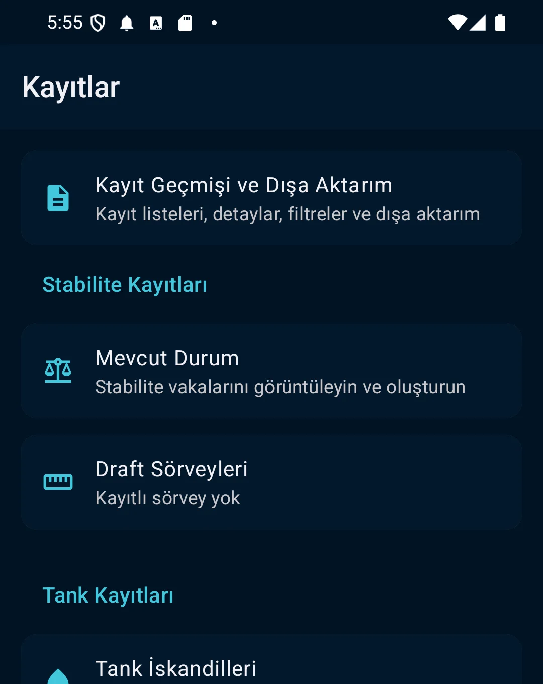 Kayıtları inceleyip dışa aktarın