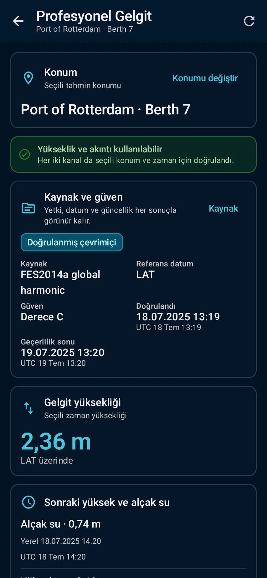 Profesyonel gelgit ve UKC çalışın — 1