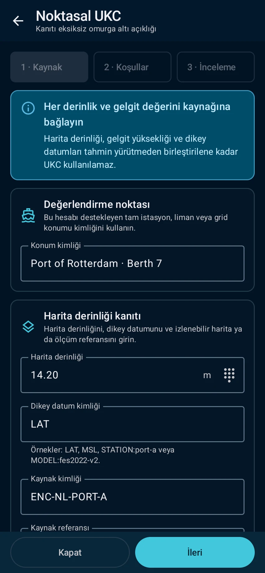 Profesyonel gelgit ve UKC çalışın — 2