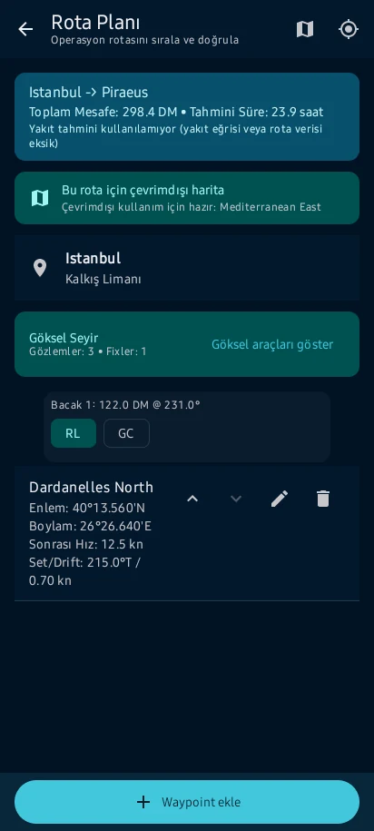 Zayıf bağlantıya hazırlanın: Hazırlanan akışı kalkıştan önce deneyin. Çevrimdışı kullanım özellik/paket bazlıdır; eksik veya süresi dolmuş kaynağı güncel saymayın.