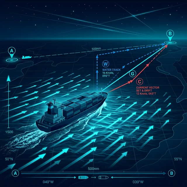 Seyir Hesaplamaları: Akıntı ve Düşme ile Gerçek ETA Hesabı